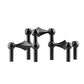 Modern Molecular Metal Candle Holder, Nordic Inspired Silver Centerpiece for Elegant Interiors