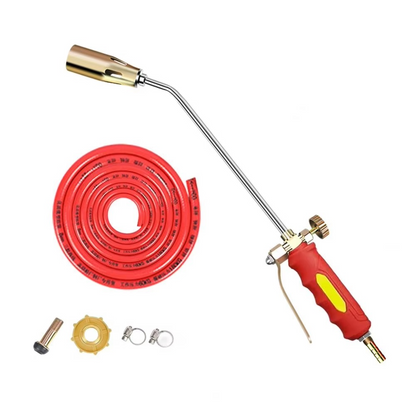 Propane Weed Torch with Trigger Valve Control and 24 Inch Handle, 10ft Hose