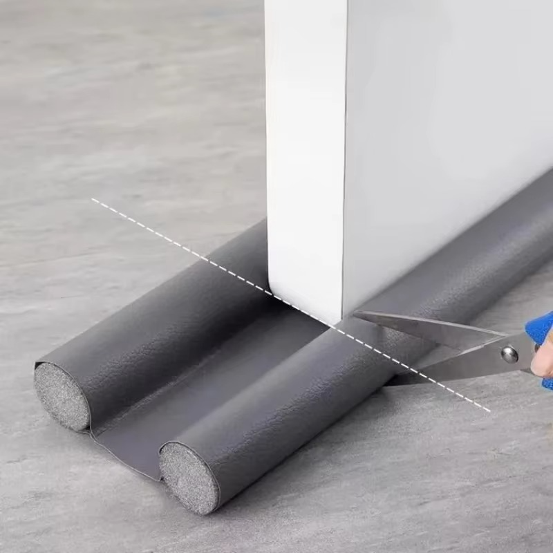Under Door Draft Stopper with Acoustic Foam and Noise Dampening, 37 Inch Length