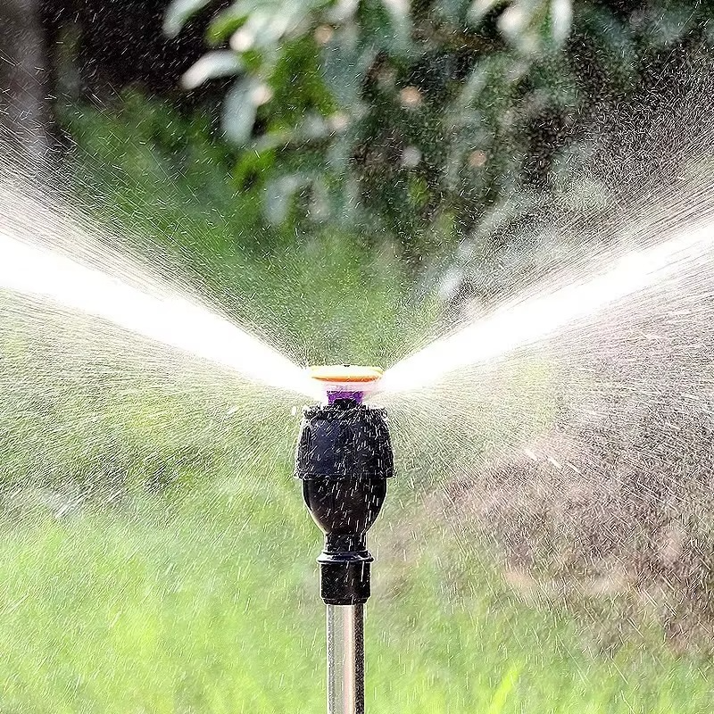 Adjustable High Pressure Rotating Tripod Lawn Sprinkler