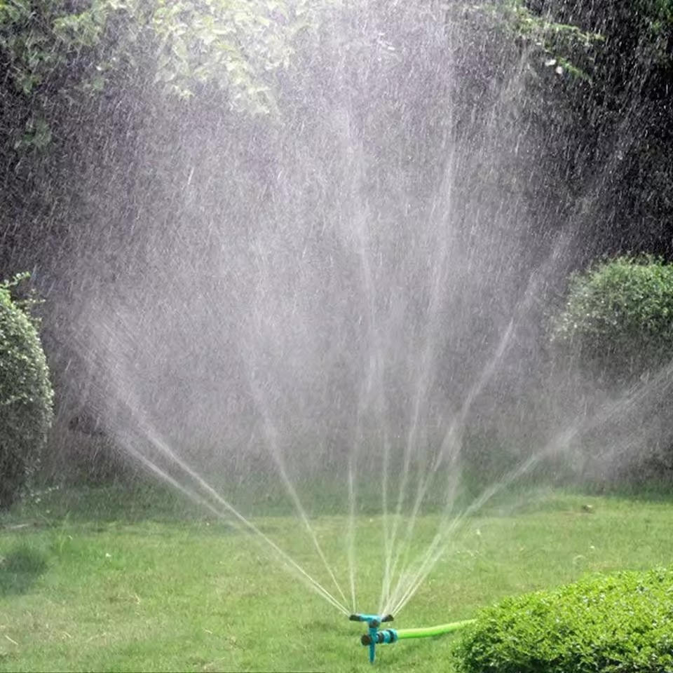 Rotating Garden Sprinkler Set with 360 Degree Coverage and Adjustable Spray Angles, 5 Pack