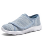 Women's Wide Fit Walking Shoes with Adjustable Strap and Breathable Mesh