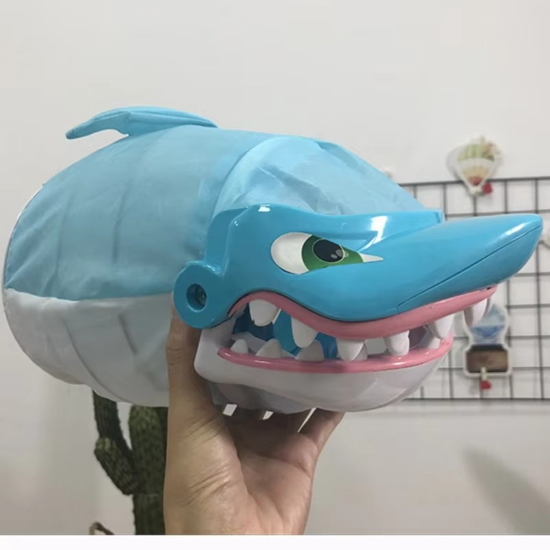 Shark Bite Game with Random Jaw Snap and Interactive Teeth Press