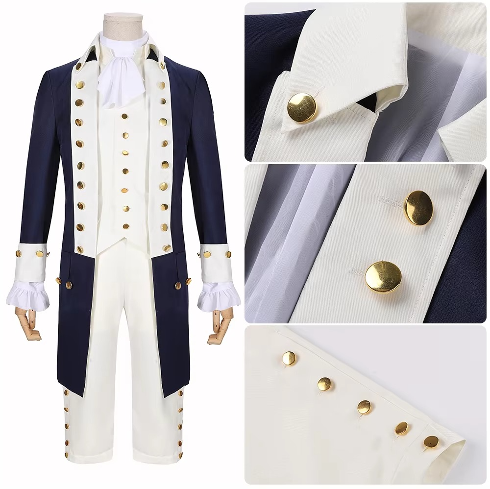 Victorian Inspired Cosplay Uniform Set with Rock Accents for Theater and Parties