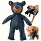 Durable Plush Dog Toy Bear for Indoor Play and Light Chewing