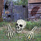 Realistic Zombie Skeleton Garden Halloween Decor - Image 2