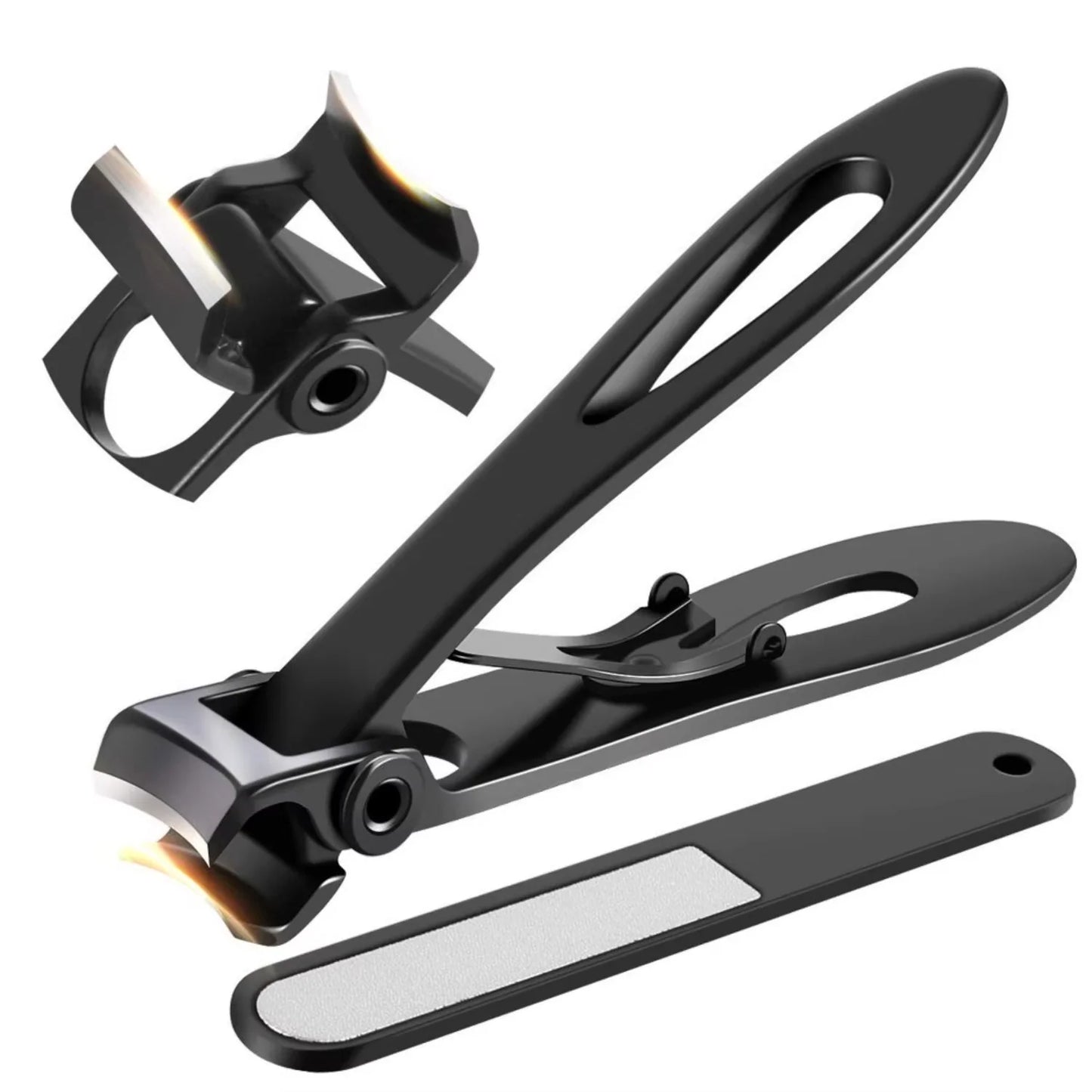 Extra Large Stainless Steel Nail Clippers, Wide Jaw Heavy Duty Clippers for Thick Toenails
