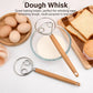Bread Dough Whisk with Open Coil Design and Beechwood Handle