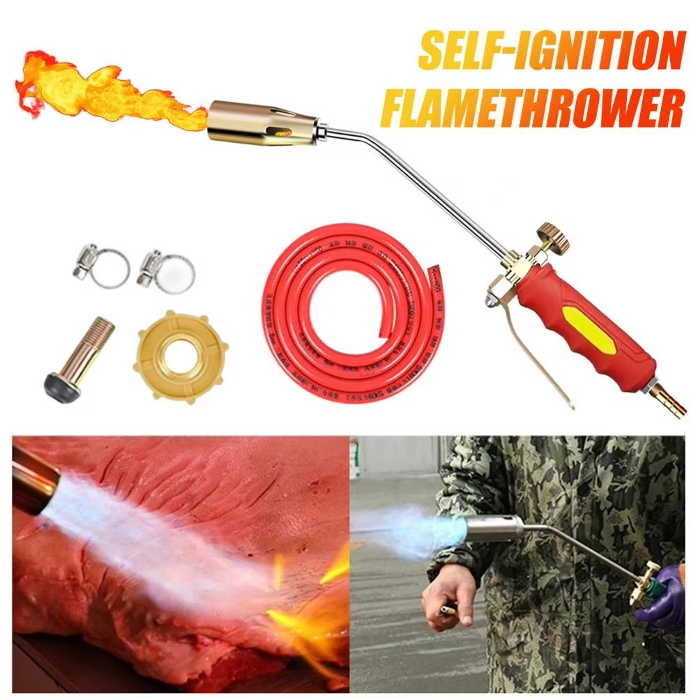 Propane Weed Torch with Trigger Valve Control and 24 Inch Handle, 10ft Hose