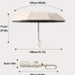 Compact Travel Umbrella with One-Touch Auto Open and Windproof Frame, Sun-Blocking Canopy