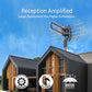 360 Degree Rotating Dual Frequency Outdoor TV Antenna with Dual Outputs