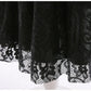 Girls Evil Queen Cosplay Dress with Lace Ruffle Details and Mid Calf Length, Ages 4-6