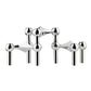 Modern Molecular Metal Candle Holder, Nordic Inspired Silver Centerpiece for Elegant Interiors