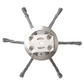 Wire Brush Trimmer Head with Steel Construction for Moss and Rust  Removal