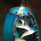 Ceramic Backflow Incense Burner with Smoke Waterfall Effect and 50 Cones