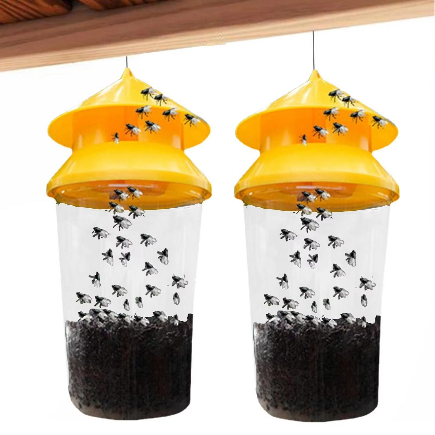 Outdoor Reusable Fly Trap for Patios, Gardens, and Backyards