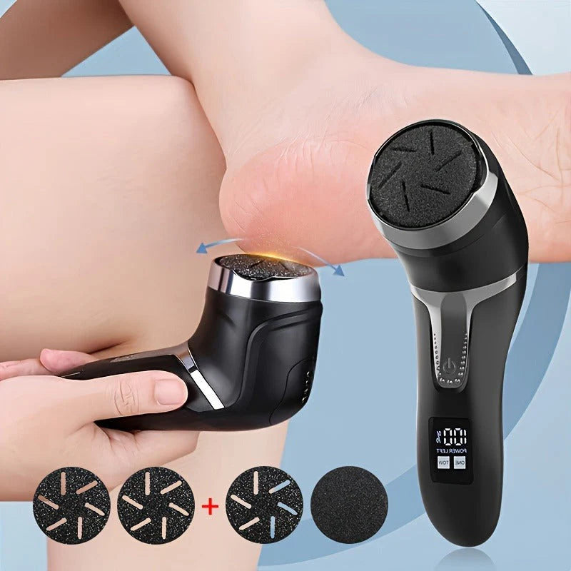 Sjbackyard Electric Foot File Callus Remover, 3000 RPM Quartz Grinding Head