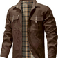 Snap Button Overshirt with Flannel Lining and Western Yoke Design