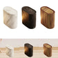 Push Top Trash Can with Marble Texture and Elliptical Corner Shape