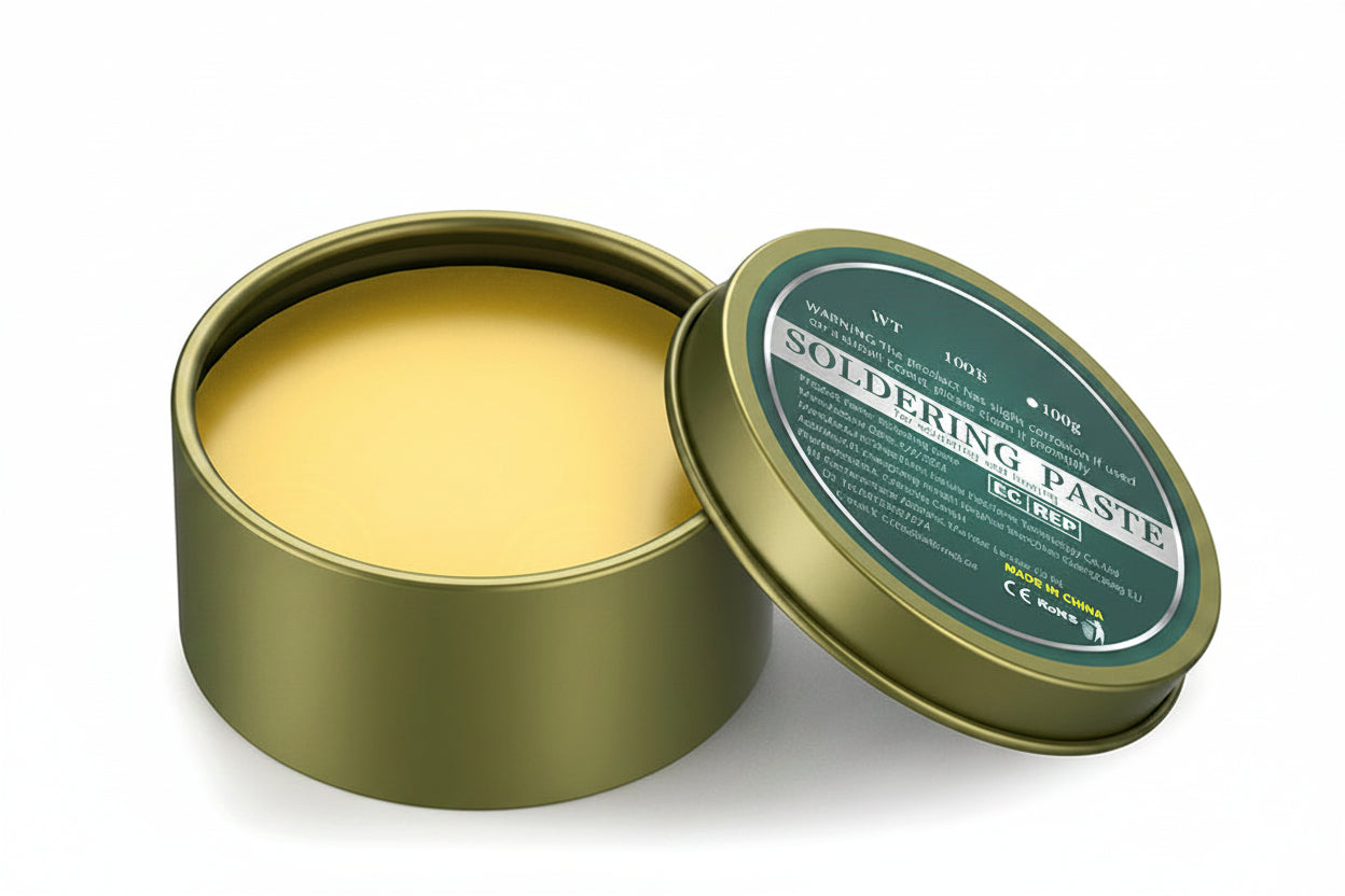 Lead-Free Soldering Flux Paste with Even Solder Flow and Iron Box Storage