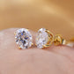 Oval Moissanite Stud Earrings with D Color VVS1 Clarity and 925 Sterling Silver, 0.5-5ct