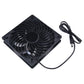 Solar-Powered Dual Exhaust Fans with 10W Panel and Metal Weather Cover