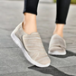 Women's Wide Fit Walking Shoes with Adjustable Strap and Breathable Mesh