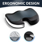Seat Cushion with Gel Layer and Memory Foam, Coccyx Cutout Design
