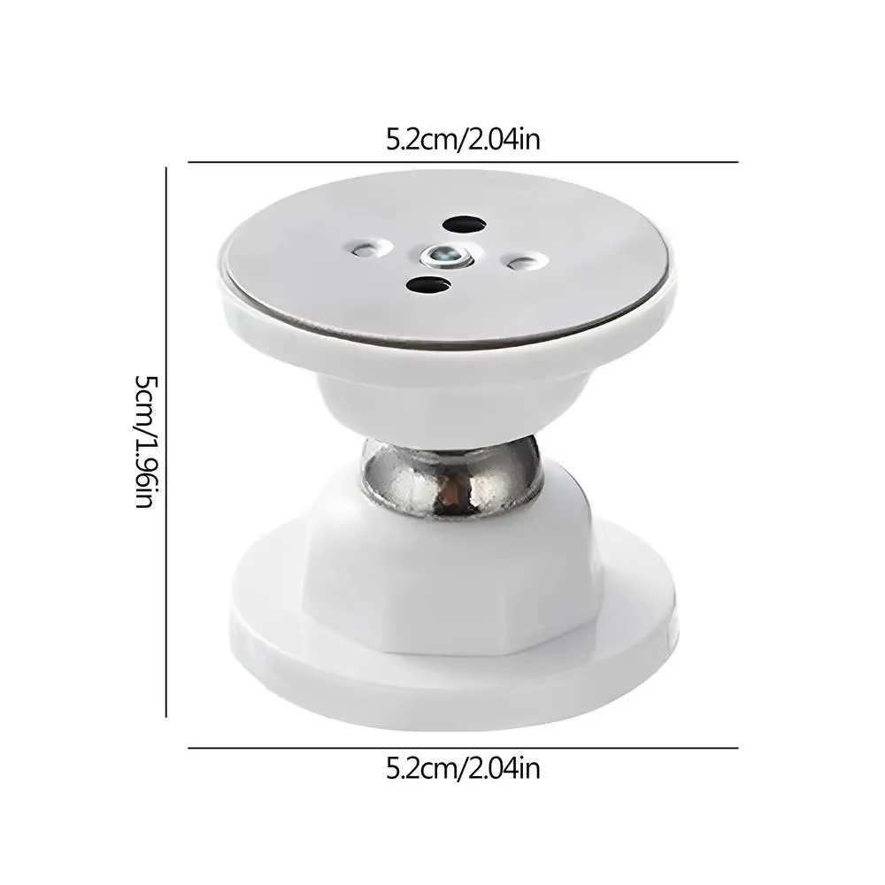 Magnetic Door Stop with Stainless Steel Body and Adhesive Installation