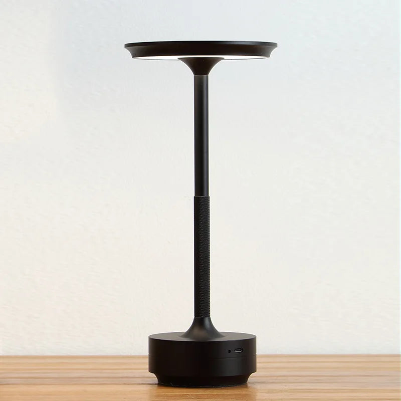 Cordless LED Table Lamp with Touch Dimming and USB Charging
