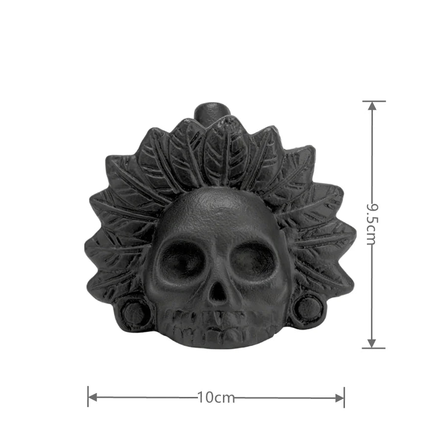 Ceramic Skull Whistle with 126.3dB Sound and Ergonomic Eye Grips