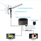 Outdoor HD TV Antenna with 360° Motorized Rotation and Interference Filter, Weatherproof