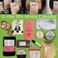 12 Day Spa Advent Calendar with Bath Salts and Soy Candle, Soap Mask