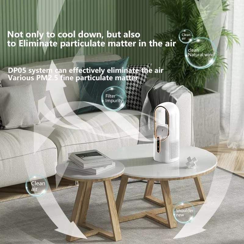 Quiet Bladeless Portable Air Conditioner for Home and Office