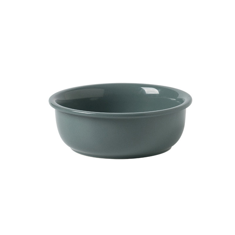 Elevated Ceramic Cat Bowl with Adjustable Oak Wood Stand and Removable Legs