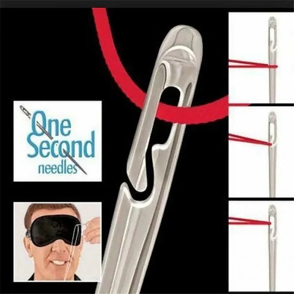 Easy Threading Sewing Needle Set with Side Slot Design, 30 Assorted Sizes
