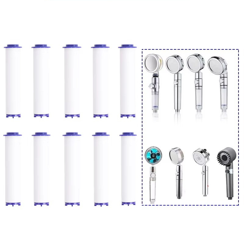 Shower Filter Cartridge Replacement with Chlorine and Fluoride Reduction, Hard Water Minerals