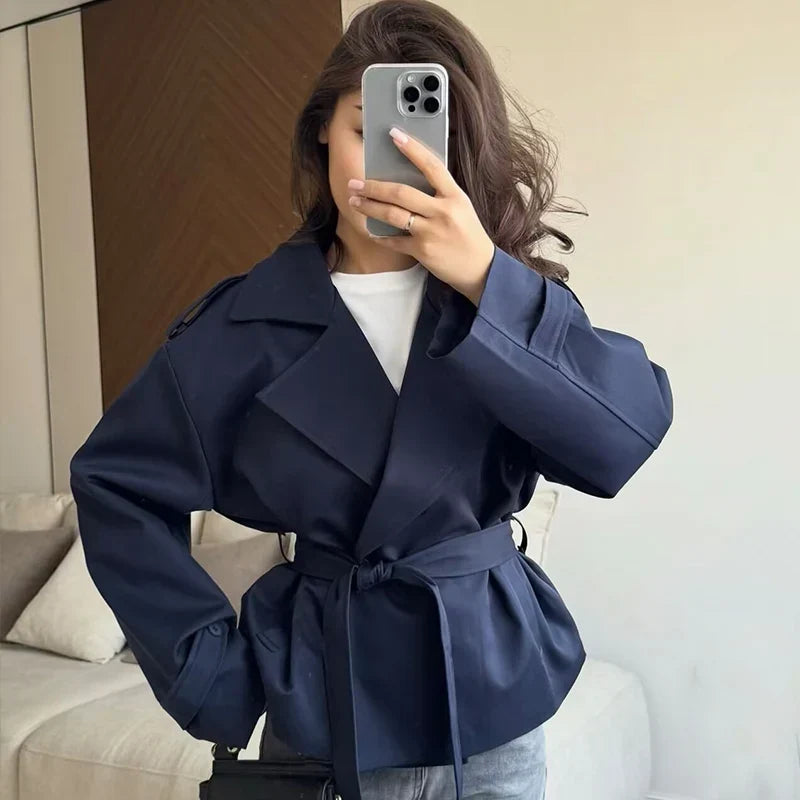 Short Belted Trench Coat - Joanne