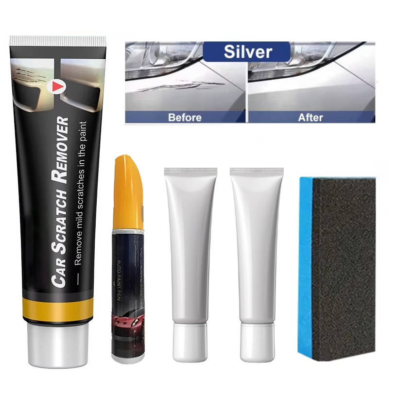Scratch Repair Kit with Color-Blending Cream and Ergonomic Applicator, High Gloss Finish