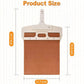 Wooden Pizza Peel with Beveled Edge and 10-Inch Handle for Ovens and Grills