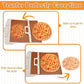Wooden Pizza Peel with Beveled Edge and 10-Inch Handle for Ovens and Grills