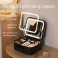 Makeup Organizer Case with Adjustable LED Mirror and Multiple Storage Compartments