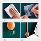 Flat Head Toilet Brush with Silicone Nubs and Wall Mount Holder