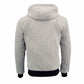 Mens Heated Hoodie with 3-Setting Panels and 10000mAh Battery, Front Zipper