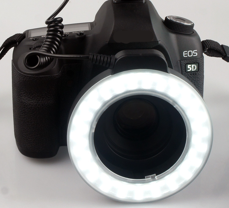 Camera Ring Light with 48 LED Beads and Six Adapter Rings