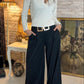 Women's Polo Shirt with V-Neck Collar and Relaxed Short Sleeve, Polyester-Elastane Blend