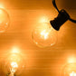 Warm White LED String Lights with Shatterproof Plastic Bulbs and Extendable Cord for Outdoor Spaces