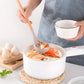 Silicone Kitchen Utensil Set with Bamboo Handles and Heat Resistant Design, 12-Piece