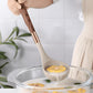 Kitchen Utensils Set with Silicone Heads and Wooden Handles, 10-Piece