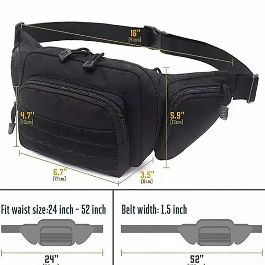 Tactical Waist Pack, Concealed Carry Fanny Pack Holster